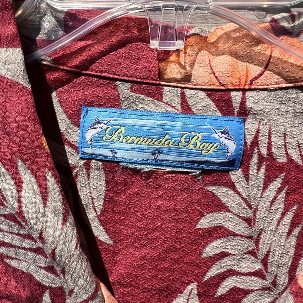 Bermuda Bay XXL Hawaiian Floral Camp‎ Shirt. Tropical Resort cool dad - grandpa - Picture 3 of 7